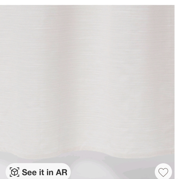 Threshold subtle stripe shower curtain textured off white - Picture 2 of 6